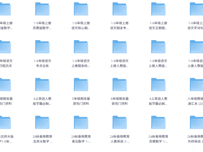 小、初、高期末资料复习大合集